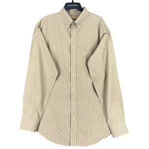 Vintage Roundtree & Yorke Gold Label Non-Iron Plaid Dress Shirt Mens LT‎